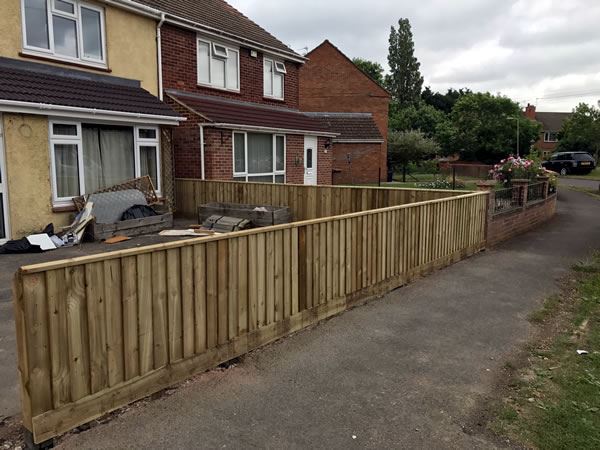 closeboard fencing at a house in Abingdon